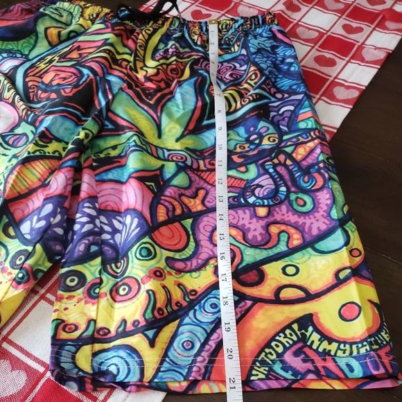 Vibrant Multicolor Swim Trunks - Picture 5 of 5